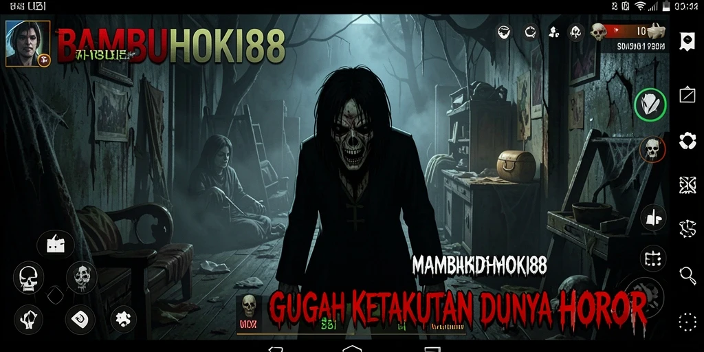 Screenshot menampilkan gameplay menegangkan dari BAMBUHOKI88.