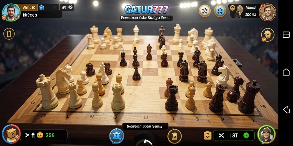 Gameplay seru dari CATUR777 menampilkan momen menegangkan dalam permainan catur.