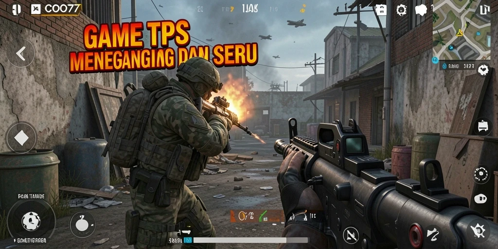 Tampilan gameplay COO77 yang intens dan seru.
