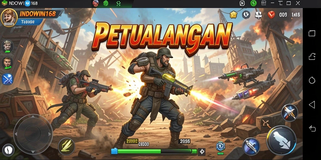 Tangkapan layar gameplay INDOWIN168 menunjukkan aksi seru dan grafis yang memukau.