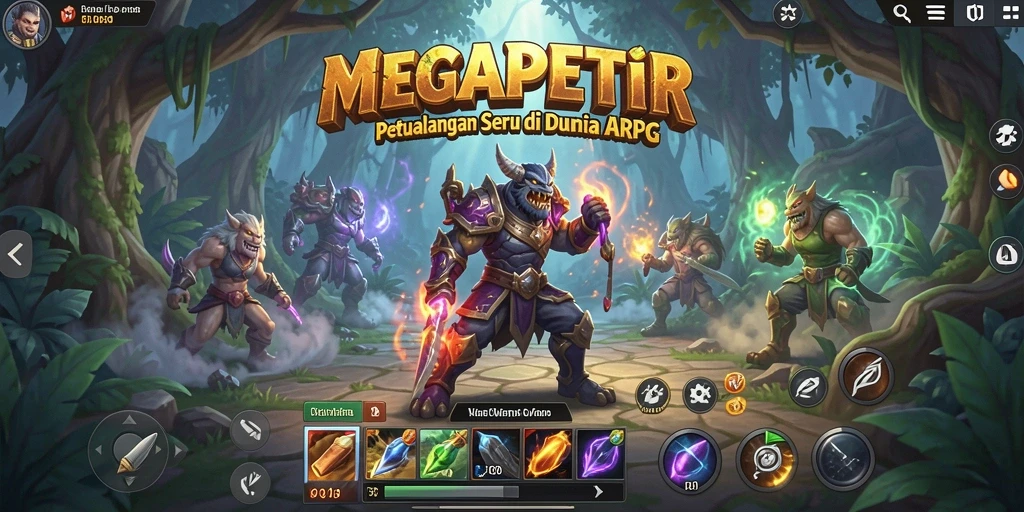 Tampilan gameplay seru dan menegangkan dalam MEGAPETIR.