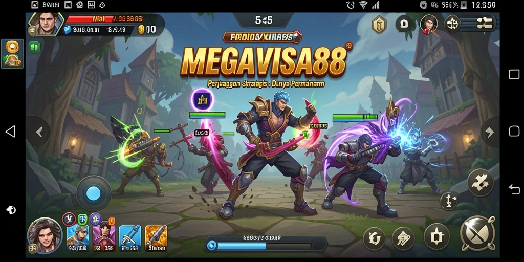 Tampilan dinamis gameplay SLG MEGAVISA88 yang menarik.