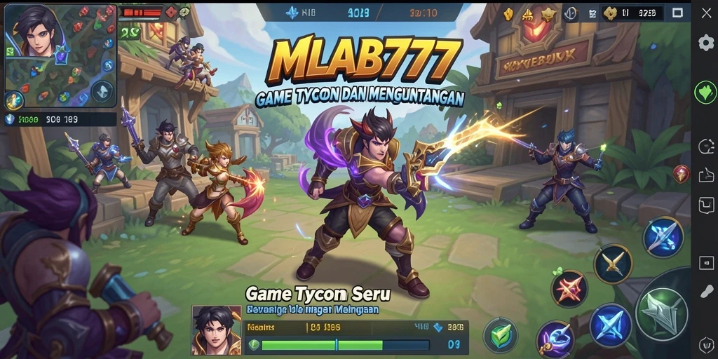 Screenshot gameplay MLBB777 menunjukkan pengelolaan bisnis Tycoon.