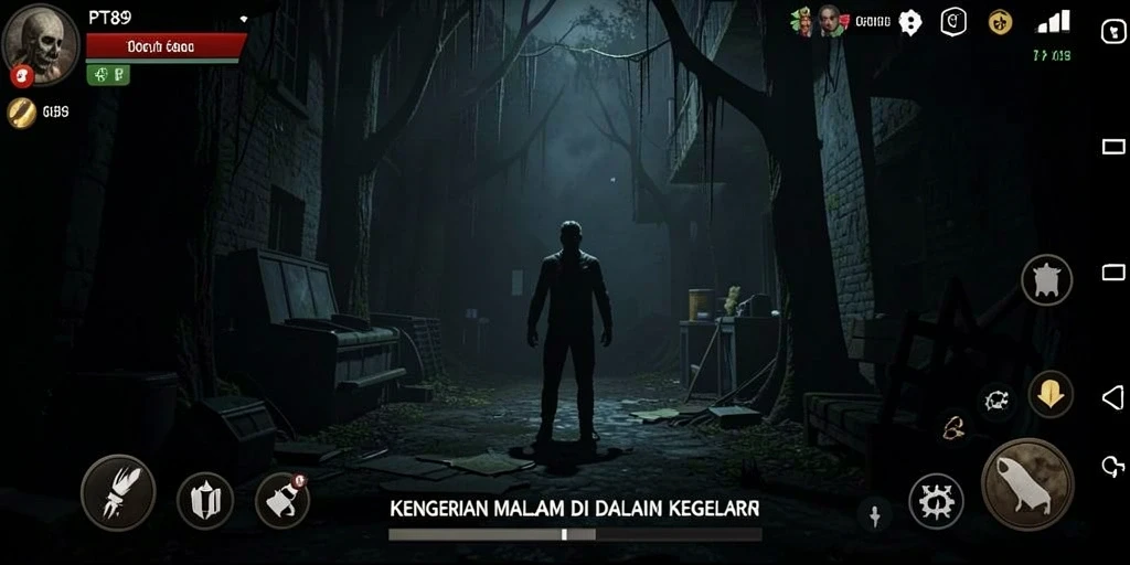 Screenshot menampilkan momen menegangkan dalam gameplay PT89 yang horor.