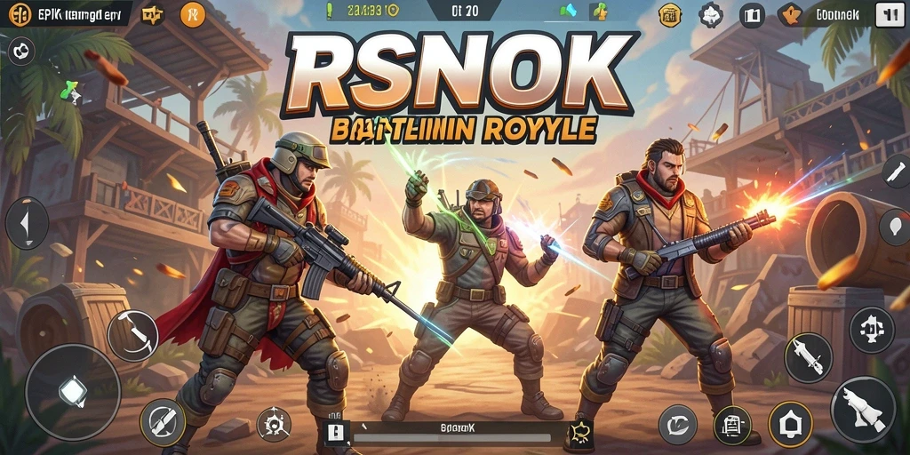 Tampilan gameplay RSNOK saat beraksi di arena Battle Royale.