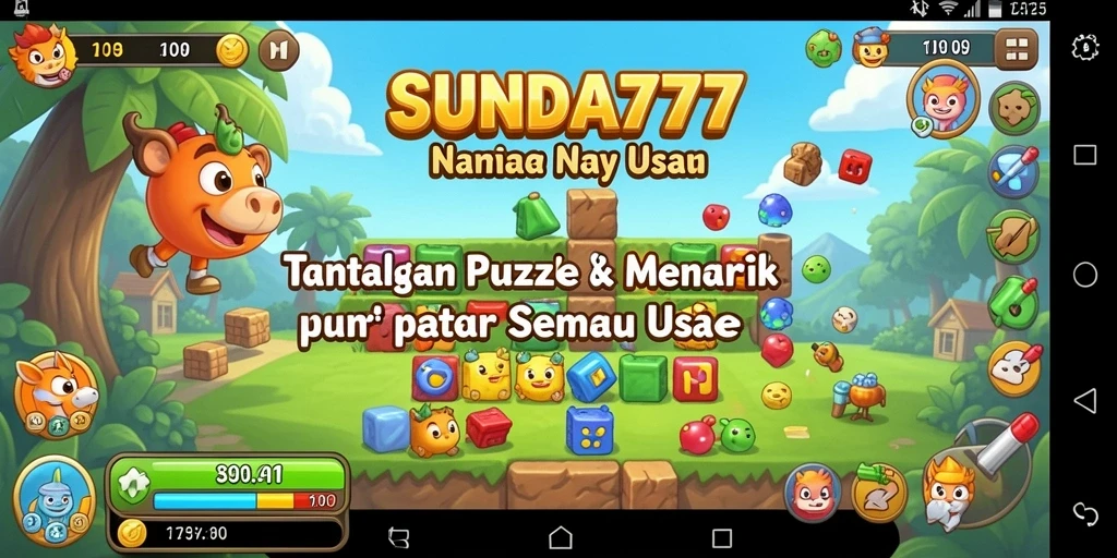 Tampilan gameplay SUNDA777 dengan teka-teki yang menantang.